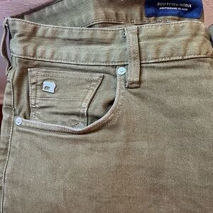 Army green men’s Scotch and Soda Denim